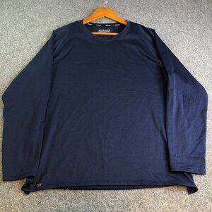Wolaco Way of Life Long Sleeve Shirt Mens Large Blue Running Performance